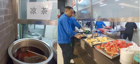 同心协力战酷暑 关爱一线送清凉  yp街机各项目公司开展高温慰问及抢救培训活动